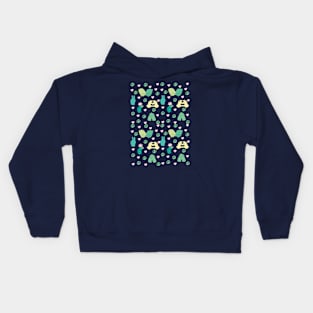 Peace and Love Pattern Kids Hoodie